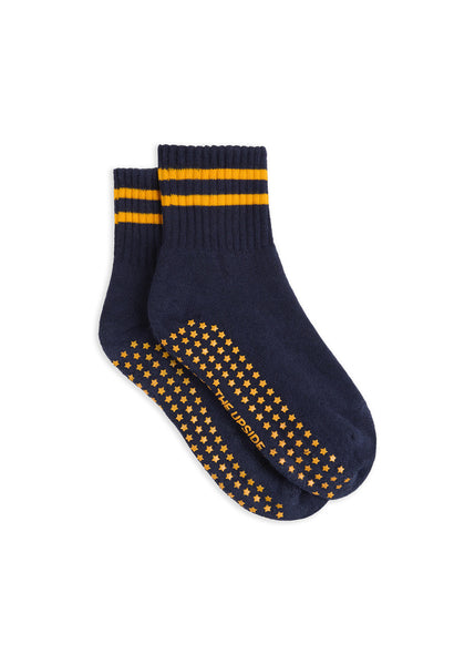 SHOP THE UPSIDE SALVADOR GRIP SOCK IN NAVY ONLINE
