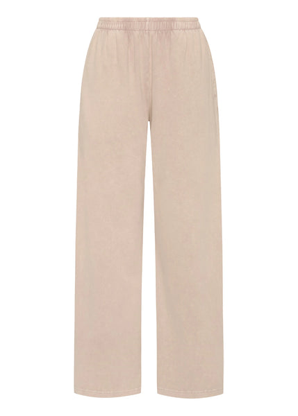 Ghost mannequin product shot of The Upside Soho Tokio Wide Leg Pant in Mushroom against a clean white background.