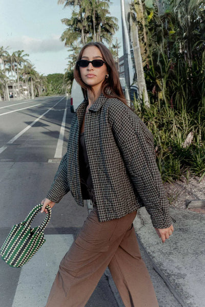 SHOP ARCAA MOVEMENT MATTEO JACKET IN ESPRESSO CHECK ONLINE