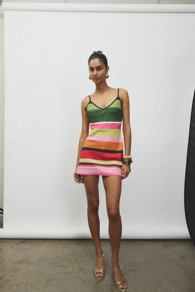 WITH HARPER LU - BIAS MINI DRESS - EMERALD STRIPE - PERTH BOUTIQUE - AUSTRALIAN BOUTIQUE - WA BOUTIQUE - INTERNATIONAL SHIPPING - USA SHIPPING - PERTH STORES - PERTH STORE - AUSTRALIA - WA - WESTER AUSTRALIA - WOMENS FASHION - FASHION - CLOTHING - WA STOCKIST - PERTH STOCKIST - AUSTRALIAN STOCKIST - STOCKIST