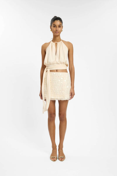 WITH HARPER LU - DRAPED HALTER TOP - IVORY - PERTH BOUTIQUE - AUSTRALIAN BOUTIQUE - WA BOUTIQUE - INTERNATIONAL SHIPPING - USA SHIPPING - PERTH STORES - PERTH STORE - AUSTRALIA - WA - WESTER AUSTRALIA - WOMENS FASHION - FASHION - CLOTHING - WA STOCKIST - PERTH STOCKIST - AUSTRALIAN STOCKIST - STOCKIST
