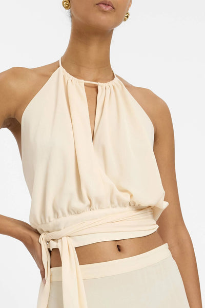 WITH HARPER LU - DRAPED HALTER TOP - IVORY - PERTH BOUTIQUE - AUSTRALIAN BOUTIQUE - WA BOUTIQUE - INTERNATIONAL SHIPPING - USA SHIPPING - PERTH STORES - PERTH STORE - AUSTRALIA - WA - WESTER AUSTRALIA - WOMENS FASHION - FASHION - CLOTHING - WA STOCKIST - PERTH STOCKIST - AUSTRALIAN STOCKIST - STOCKIST
