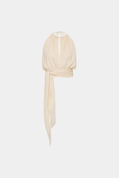WITH HARPER LU - DRAPED HALTER TOP - IVORY - PERTH BOUTIQUE - AUSTRALIAN BOUTIQUE - WA BOUTIQUE - INTERNATIONAL SHIPPING - USA SHIPPING - PERTH STORES - PERTH STORE - AUSTRALIA - WA - WESTER AUSTRALIA - WOMENS FASHION - FASHION - CLOTHING - WA STOCKIST - PERTH STOCKIST - AUSTRALIAN STOCKIST - STOCKIST
