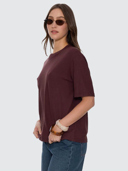 THRILLS -  HEMP SQUARE TEE - BITTER CHOCOLATE - PERTH BOUTIQUE - AUSTRALIAN BOUTIQUE - WA BOUTIQUE - INTERNATIONAL SHIPPING - USA SHIPPING - PERTH STORES - PERTH STORE - AUSTRALIA - WA - WESTER AUSTRALIA - WOMENS FASHION - FASHION - CLOTHING - JEWELLERY - INSTORE - CLICK AND COLLECT - EXPRESS SHIPPING - LOCAL - WA STOCKIST - PERTH STOCKIST - AUSTRALIAN STOCKIST - STOCKIST