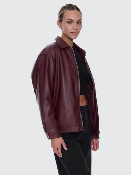 THRILLS - ELKA LEATHER JACKET - NEW MAROON - PERTH BOUTIQUE - AUSTRALIAN BOUTIQUE - WA BOUTIQUE - INTERNATIONAL SHIPPING - USA SHIPPING - PERTH STORES - PERTH STORE - AUSTRALIA - WA - WESTER AUSTRALIA - WOMENS FASHION - FASHION - CLOTHING - JEWELLERY - INSTORE - CLICK AND COLLECT - EXPRESS SHIPPING - LOCAL - WA STOCKIST - PERTH STOCKIST - AUSTRALIAN STOCKIST - STOCKIST