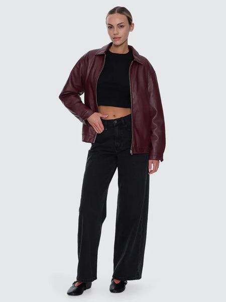 THRILLS - ELKA LEATHER JACKET - NEW MAROON - PERTH BOUTIQUE - AUSTRALIAN BOUTIQUE - WA BOUTIQUE - INTERNATIONAL SHIPPING - USA SHIPPING - PERTH STORES - PERTH STORE - AUSTRALIA - WA - WESTER AUSTRALIA - WOMENS FASHION - FASHION - CLOTHING - JEWELLERY - INSTORE - CLICK AND COLLECT - EXPRESS SHIPPING - LOCAL - WA STOCKIST - PERTH STOCKIST - AUSTRALIAN STOCKIST - STOCKIST