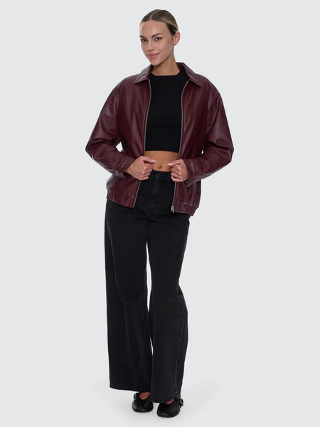 THRILLS - ELKA LEATHER JACKET - NEW MAROON - PERTH BOUTIQUE - AUSTRALIAN BOUTIQUE - WA BOUTIQUE - INTERNATIONAL SHIPPING - USA SHIPPING - PERTH STORES - PERTH STORE - AUSTRALIA - WA - WESTER AUSTRALIA - WOMENS FASHION - FASHION - CLOTHING - JEWELLERY - INSTORE - CLICK AND COLLECT - EXPRESS SHIPPING - LOCAL - WA STOCKIST - PERTH STOCKIST - AUSTRALIAN STOCKIST - STOCKIST