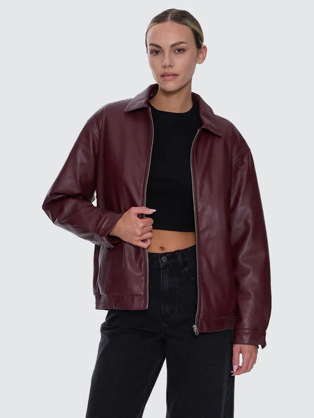THRILLS - ELKA LEATHER JACKET - NEW MAROON - PERTH BOUTIQUE - AUSTRALIAN BOUTIQUE - WA BOUTIQUE - INTERNATIONAL SHIPPING - USA SHIPPING - PERTH STORES - PERTH STORE - AUSTRALIA - WA - WESTER AUSTRALIA - WOMENS FASHION - FASHION - CLOTHING - JEWELLERY - INSTORE - CLICK AND COLLECT - EXPRESS SHIPPING - LOCAL - WA STOCKIST - PERTH STOCKIST - AUSTRALIAN STOCKIST - STOCKIST