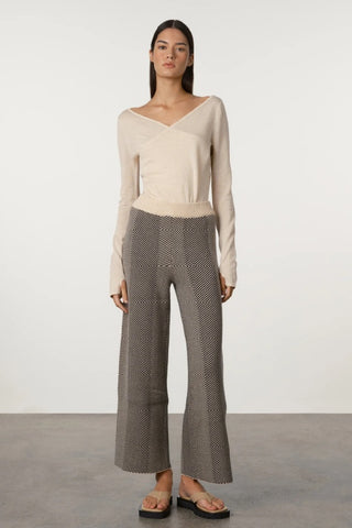 ZULU & ZEPHYR - KNIT PANT - KNIT JUMPER - BLACK HERRINGBONE - PERTH BOUTIQUE - AUSTRALIAN BOUTIQUE - WA BOUTIQUE - INTERNATIONAL SHIPPING - USA SHIPPING - PERTH STORES - PERTH STORE - AUSTRALIA - WA - WESTER AUSTRALIA - WOMENS FASHION - FASHION - CLOTHING - WA STOCKIST - PERTH STOCKIST - AUSTRALIAN STOCKIST - STOCKIST