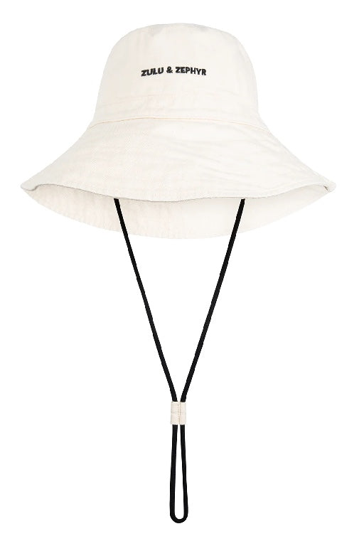 ZULU & ZEPHYR - LOGO BUCKET HAT - COCONUT - PERTH STOCKIST - AUSTRALIAN STOCKIST - WA STOCKIST - AUSTRALIA STOCKIST - AUS STOCKIST - PERTH BOUTIQUE - WA BOUTIQUE - AUS BOUTIQUE - AUSTRALIA BOUTIQUE 