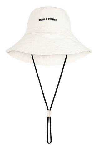 ZULU & ZEPHYR - LOGO BUCKET HAT - COCONUT - PERTH STOCKIST - AUSTRALIAN STOCKIST - WA STOCKIST - AUSTRALIA STOCKIST - AUS STOCKIST - PERTH BOUTIQUE - WA BOUTIQUE - AUS BOUTIQUE - AUSTRALIA BOUTIQUE 