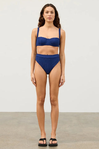 ZULU & ZEPHYR - OCEAN BLUE TEXTURED BALCONETTE BRA CUP - PERTH STOCKIST - AUSTRALIAN STOCKIST - WA STOCKIST - AUSTRALIA STOCKIST - AUS STOCKIST - PERTH BOUTIQUE - WA BOUTIQUE - AUS BOUTIQUE - AUSTRALIA BOUTIQUE