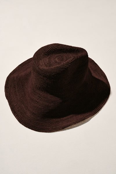 ZULU & ZEPHYR - RAFFIA WESTERN HAT - WALNUT - PERTH BOUTIQUE - AUSTRALIAN BOUTIQUE - WA BOUTIQUE - INTERNATIONAL SHIPPING - USA SHIPPING - PERTH STORES - PERTH STORE - AUSTRALIA - WA - WESTER AUSTRALIA - WOMENS FASHION - FASHION - CLOTHING - WA STOCKIST - PERTH STOCKIST - AUSTRALIAN STOCKIST - STOCKIST