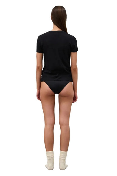 ZULU & ZEPHYR - RIB HEMP JERSEY T-SHIRT - BLACK - PERTH BOUTIQUE - AUSTRALIAN BOUTIQUE - WA BOUTIQUE - INTERNATIONAL SHIPPING - USA SHIPPING - PERTH STORES - PERTH STORE - AUSTRALIA - WA - WESTER AUSTRALIA - WOMENS FASHION - FASHION - CLOTHING - WA STOCKIST - PERTH STOCKIST - AUSTRALIAN STOCKIST - STOCKIST