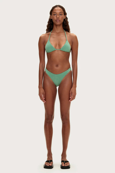  ZULU & ZEPHYR - TOWELLING CURVE BRIEF - GREEN - PERTH BOUTIQUE - AUSTRALIAN BOUTIQUE - WA BOUTIQUE - INTERNATIONAL SHIPPING - USA SHIPPING - PERTH STORES - PERTH STORE - AUSTRALIA - WA - WESTER AUSTRALIA - WOMENS FASHION - FASHION - CLOTHING - WA STOCKIST - PERTH STOCKIST - AUSTRALIAN STOCKIST - STOCKIST