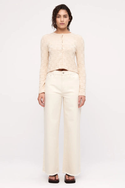 SHOP ZULU &amp; ZEPHYR ORGANIC MID RISE JEAN IN COCONUT ONLINE