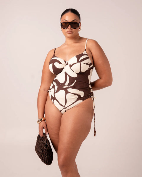 SHOP OCHRE LANE THIN STRAP UNDERWIRE ONE PIECE IN IBISCO ONLINE
