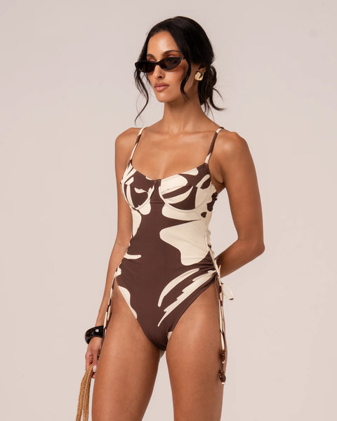 SHOP OCHRE LANE THIN STRAP UNDERWIRE ONE PIECE IN IBISCO ONLINE