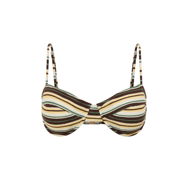 SHOP OCHRE LANE SOFT CUP BRALETTE IN PALM STRIPE ONLINE