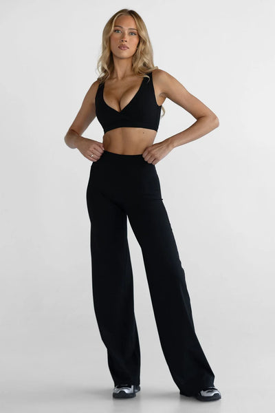 SHOP LEELO TALL SCULT WIDE LEG PANTS IN BLACK ONLINE