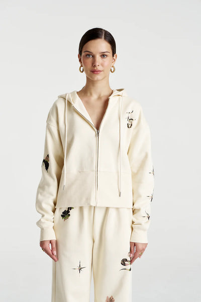 SHOP SUMMI SUMMI MOTIF HOODIE IN VANILLA ONLINE