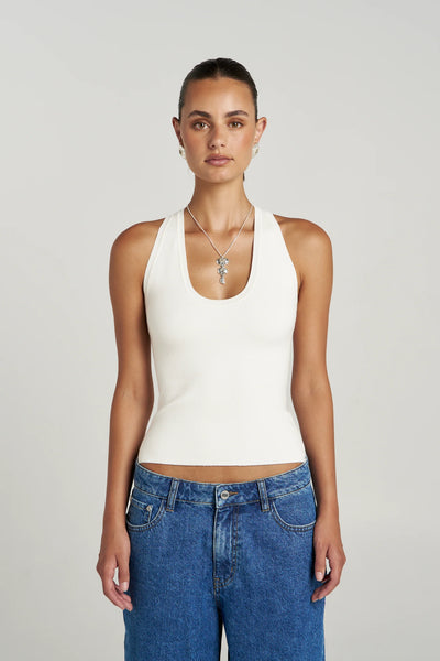 SHOP SUMMI SUMMI HALLE TANK IN VANILLA ONLINE