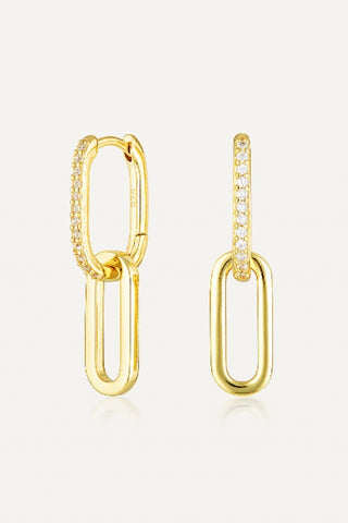 AVANT STUDIO - CELINE EARRINGS GOLD PAVÉ 