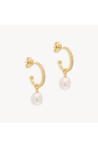 BY CHARLOTTE - INTENTION OF PEACE PEARL HOOPS