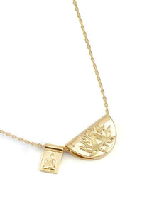 BY CHARLOTTE LOTUS AND LITTLE BUDDHA NECKLACE
