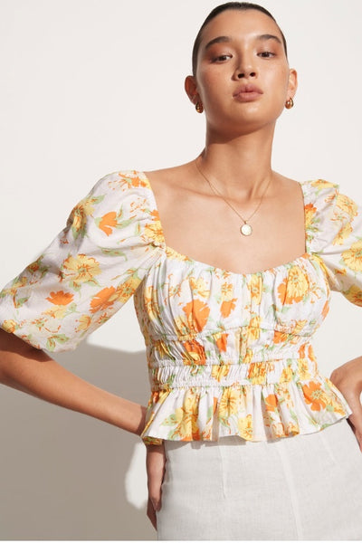 FAITHFULL THE BRAND - ENRICA TOP - PALERMO FLORAL PRINT