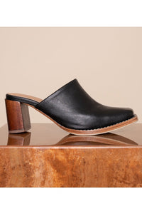 JAMES SMITH MILANESE MULE BLACK