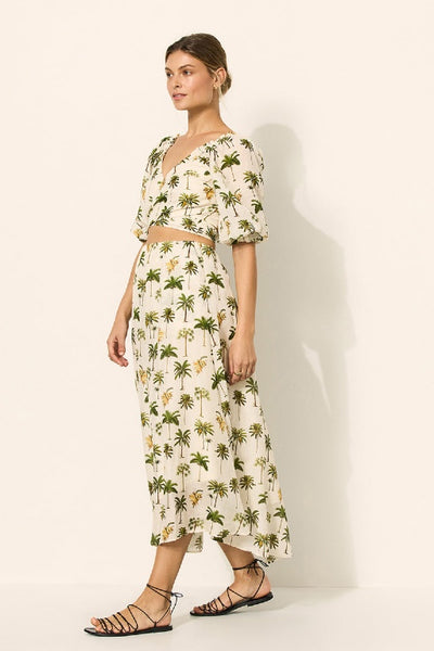 KIVARI - SOLANA TIE FRONT CROP TOP