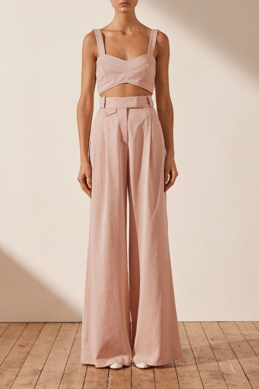 SHONA JOY - SARA PANELLED BRALETTE - POWDER PINK