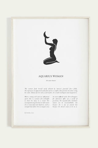 SUNDAY LANE ZODIAC PRINT AQUARIUS