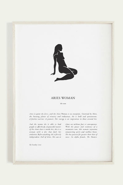 SUNDAY LANE ZODIAC PRINT ARIES