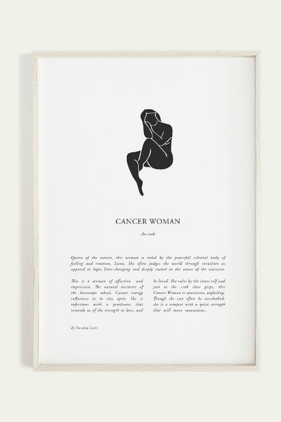 SUNDAY LANE ZODIAC PRINT CANCER
