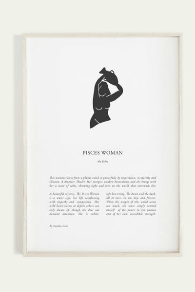 SUNDAY LANE ZODIAC PRINT PISCES