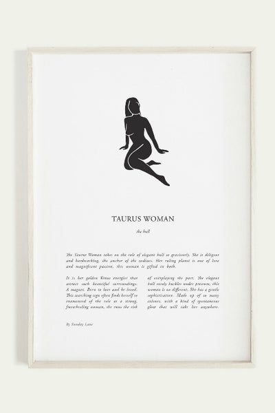 SUNDAY LANE ZODIAC PRINT TAURUS