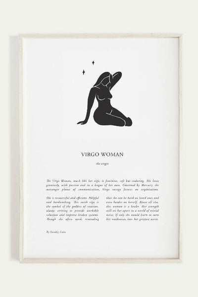 SUNDAY LANE ZODIAC PRINT VIRGO